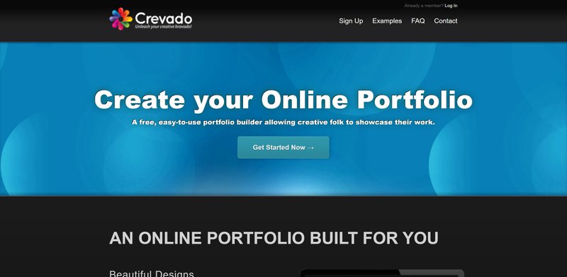 Crevado in best portfolio websites in 2021