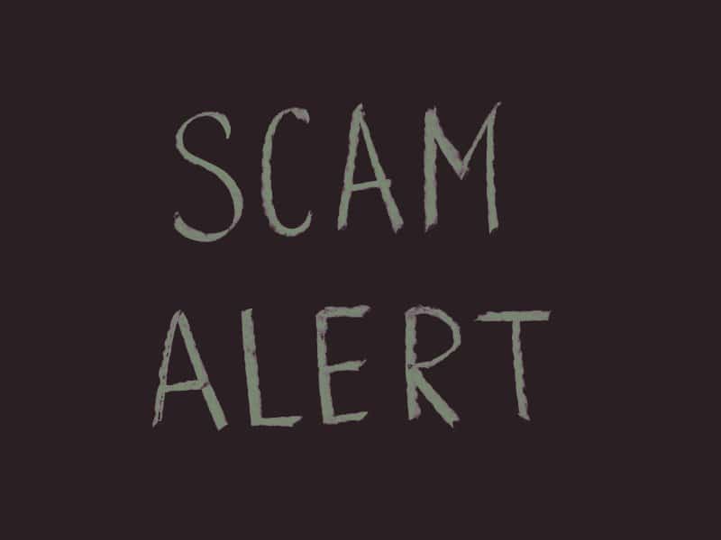 Scam Alert image representing retunr fraud allert to keep an eye on