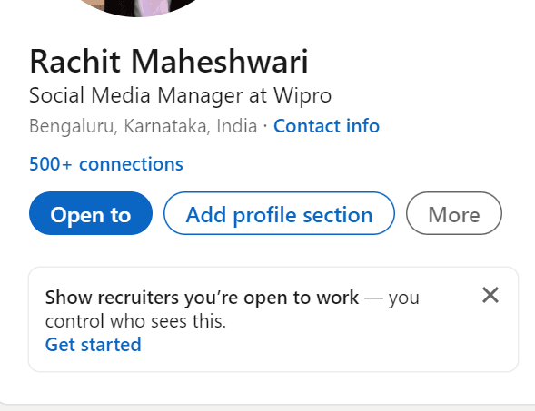 LinkedIn profile