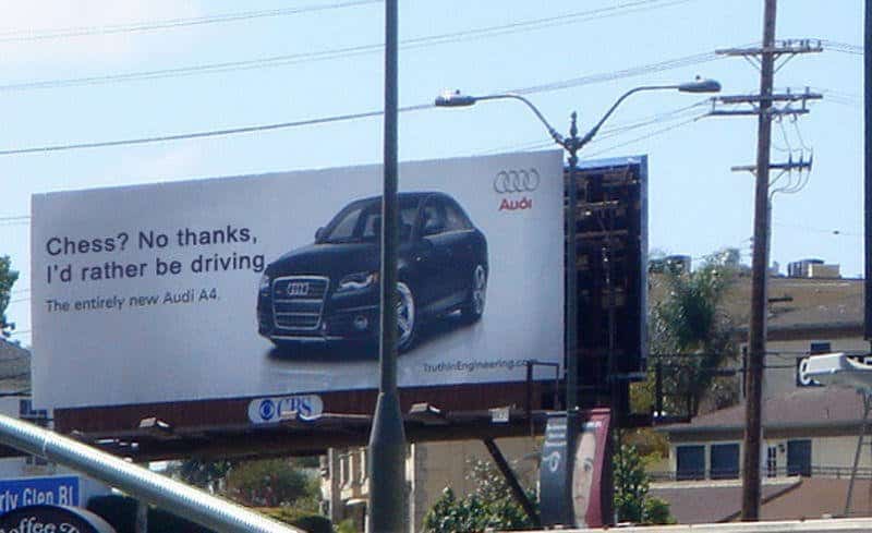 Audi's billboard