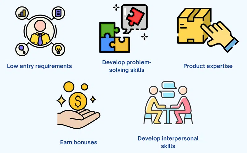 Advantages of a career in consumer services