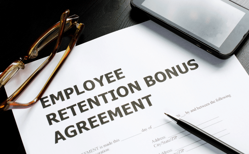 Retention bonus agreement