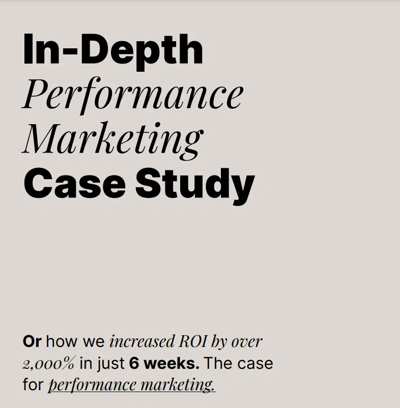 marketing metrics case study