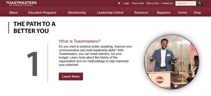Toastmasters website