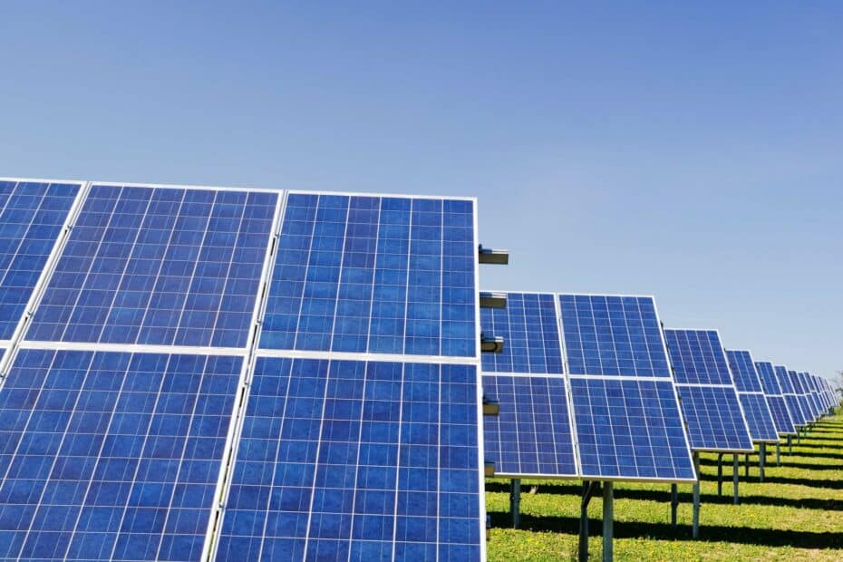 Solar panels representing the future of power generation