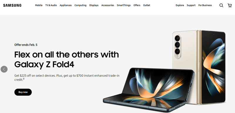 Samsung website