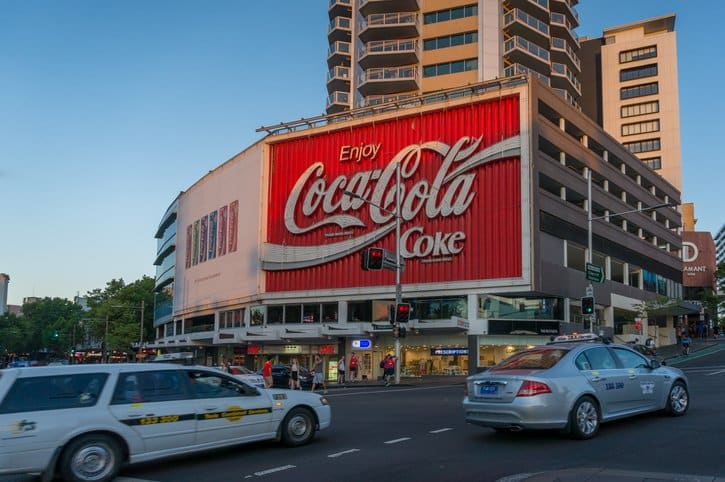 Coca Cola hoarding in Sydney